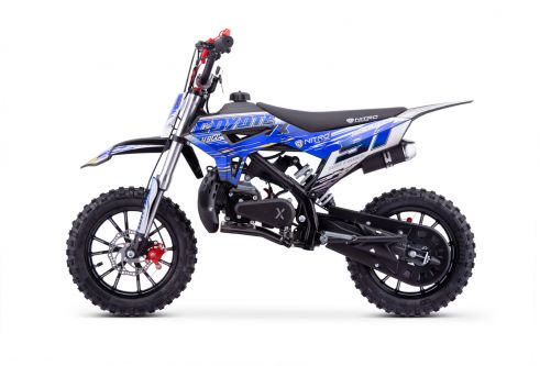 NITRO MOTORS 49cc mini Kinder Dirtbike Coyote VX Hydraulic UPSD fork E-Pullstart DLX 10"