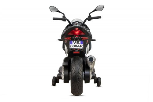 Kinder Elektro Motorrad Aprilia Tuono V4 2x 20W 12V 7Ah Stützräder