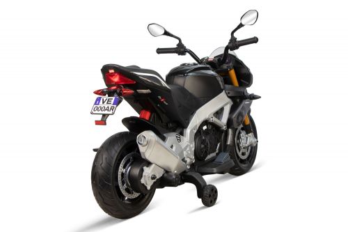 Kinder Elektro Motorrad Aprilia Tuono V4 2x 20W 12V 7Ah Stützräder