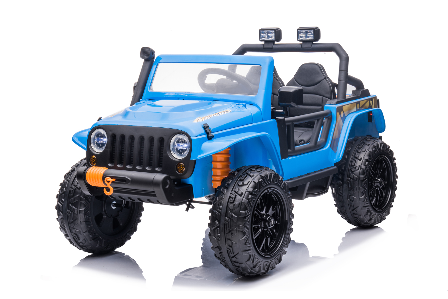 12V Elektroauto für Kinder Jeep Wrangler, 2 Sitzer Kinderfahrzeug