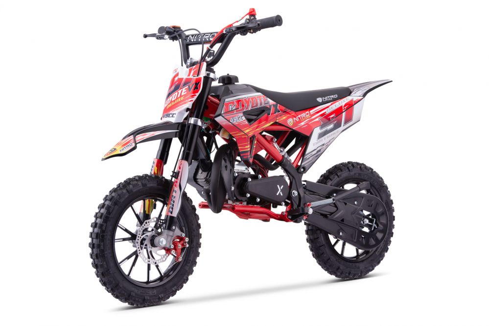 NITRO MOTORS 49cc mini Kinder Dirtbike Coyote VX E-Pullstart DLX 10"