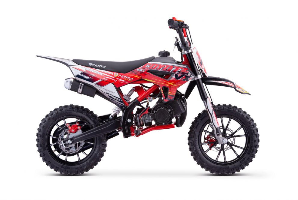 NITRO MOTORS 49cc mini Kinder Dirtbike Coyote VX E-Pullstart DLX 10"