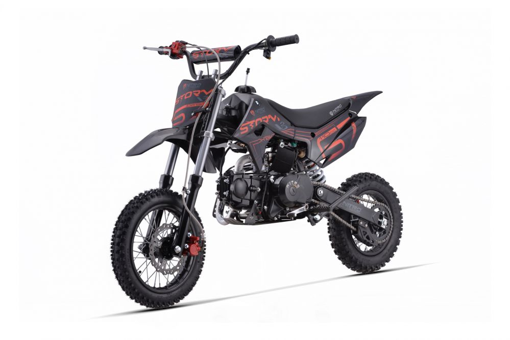 Nitro Motors 110cc Dirtbike Storm V3 12/10 Semi Aut Estart + Kickstart