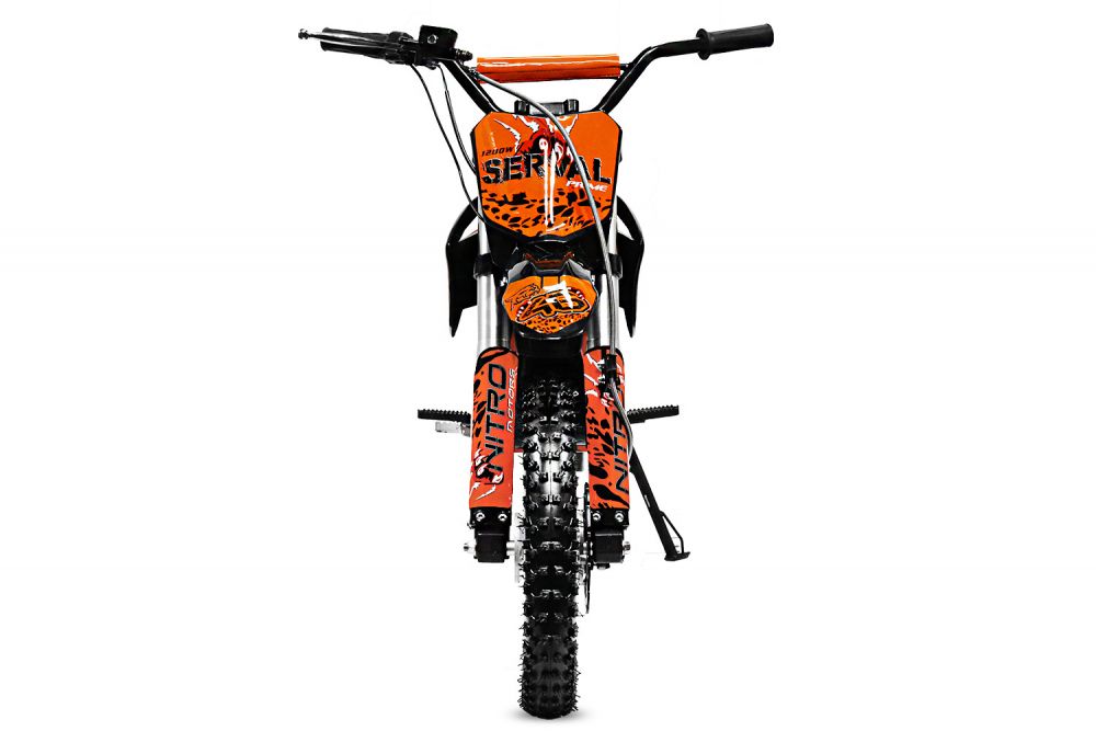 Nitro Motors Eco Dirtbike 1200W Serval Eco 12/10 Zoll 48V 15Ah Lithium Akku Elektro E-Cross