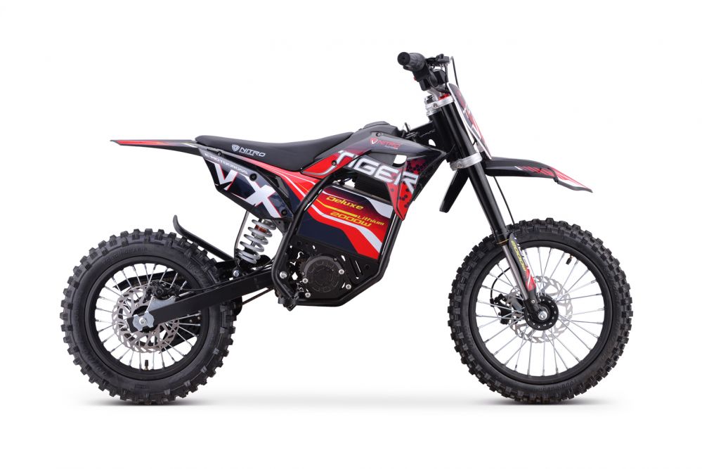 Nitro Motors 2000W Eco Dirtbike Tiger VX 60V 15,6Ah Lithium 14"12"