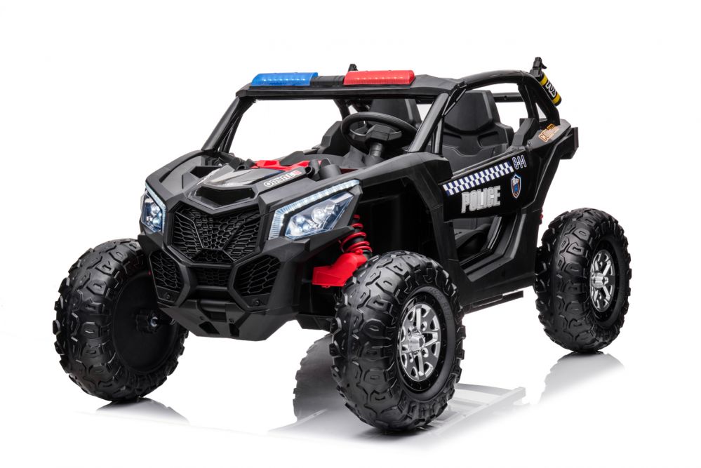 Elektro Kinderauto Super Police UTV 2-Sitzer 2x200W 24V/7Ah Offroad Buggy