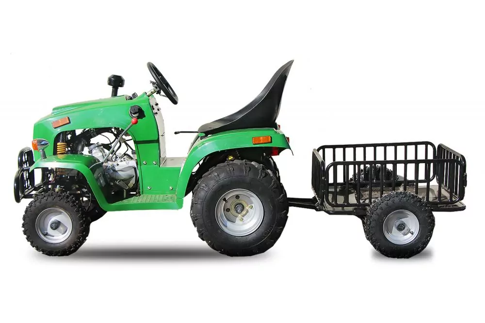 Kindertraktor - Traktor für Kinder mit 110ccm 4 Takt Motor + Anhänger